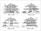 ★Modern Villa CAD Plan,Elevation Drawings Download V.6 - Architecture Autocad Blocks,CAD Details,CAD Drawings,3D Models,PSD,Vector,Sketchup Download