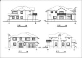 ★Modern Villa CAD Plan,Elevation Drawings Download V.14 - Architecture Autocad Blocks,CAD Details,CAD Drawings,3D Models,PSD,Vector,Sketchup Download