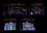 【Architecture CAD Projects】Modern Bungalows Design Plan,Villa CAD Drawings V.2 - Architecture Autocad Blocks,CAD Details,CAD Drawings,3D Models,PSD,Vector,Sketchup Download