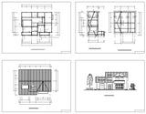 ★Modern Villa CAD Plan,Elevation Drawings Download V.28 - Architecture Autocad Blocks,CAD Details,CAD Drawings,3D Models,PSD,Vector,Sketchup Download