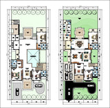 【Architecture CAD Projects】Modern Bungalows Design Plan,Villa CAD Drawings V.4 - Architecture Autocad Blocks,CAD Details,CAD Drawings,3D Models,PSD,Vector,Sketchup Download