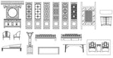 【Interior Design CAD Drawings】@Furniture Cad blocks, CAD Drawings - Architecture Autocad Blocks,CAD Details,CAD Drawings,3D Models,PSD,Vector,Sketchup Download