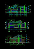 ★Modern Villa CAD Plan,Elevation Drawings Download V.13 - Architecture Autocad Blocks,CAD Details,CAD Drawings,3D Models,PSD,Vector,Sketchup Download