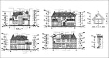 ★Modern Villa CAD Plan,Elevation Drawings Download V.17 - Architecture Autocad Blocks,CAD Details,CAD Drawings,3D Models,PSD,Vector,Sketchup Download