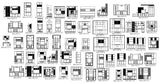 【Interior Design CAD Drawings】@Furniture Design CAD Block, CAD Drawings - Architecture Autocad Blocks,CAD Details,CAD Drawings,3D Models,PSD,Vector,Sketchup Download