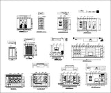 【Interior Design CAD Drawings】@House interior design Elevation CAD Drawings - Architecture Autocad Blocks,CAD Details,CAD Drawings,3D Models,PSD,Vector,Sketchup Download