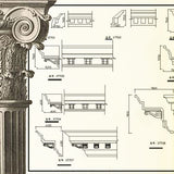 Ornamental Parts of Architecture -☆Architectural Decorative CAD Blocks☆ V.7 - Architecture Autocad Blocks,CAD Details,CAD Drawings,3D Models,PSD,Vector,Sketchup Download