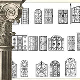 Ornamental Parts of Architecture -☆Architectural Decorative CAD Blocks☆ V.25 - Architecture Autocad Blocks,CAD Details,CAD Drawings,3D Models,PSD,Vector,Sketchup Download