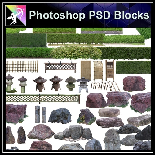 ★Photoshop PSD Landscape Blocks-Trees Blocks V.6 - Architecture Autocad Blocks,CAD Details,CAD Drawings,3D Models,PSD,Vector,Sketchup Download