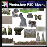 ★Photoshop PSD Landscape Blocks-Trees Blocks V.8 - Architecture Autocad Blocks,CAD Details,CAD Drawings,3D Models,PSD,Vector,Sketchup Download