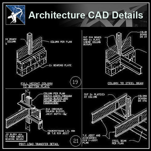 【Architecture Details】Framing Details - Architecture Autocad Blocks,CAD Details,CAD Drawings,3D Models,PSD,Vector,Sketchup Download