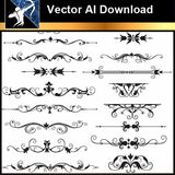 ★Vector Download AI-Floral Design Elements Vector V.7 - Architecture Autocad Blocks,CAD Details,CAD Drawings,3D Models,PSD,Vector,Sketchup Download