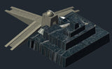 【World Famous Architecture CAD Drawings】Ziggurat CAD 3D model - Architecture Autocad Blocks,CAD Details,CAD Drawings,3D Models,PSD,Vector,Sketchup Download