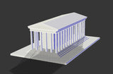 【World Famous Architecture CAD Drawings】Greek temple CAD 3D  Model - Architecture Autocad Blocks,CAD Details,CAD Drawings,3D Models,PSD,Vector,Sketchup Download