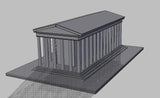 【World Famous Architecture CAD Drawings】Greek temple CAD 3D  Model - Architecture Autocad Blocks,CAD Details,CAD Drawings,3D Models,PSD,Vector,Sketchup Download