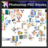 ★Interior Design Plan Photoshop PSD Blocks V.11 - Architecture Autocad Blocks,CAD Details,CAD Drawings,3D Models,PSD,Vector,Sketchup Download