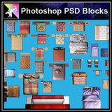 ★Interior Design Plan Photoshop PSD Blocks V.14 - Architecture Autocad Blocks,CAD Details,CAD Drawings,3D Models,PSD,Vector,Sketchup Download
