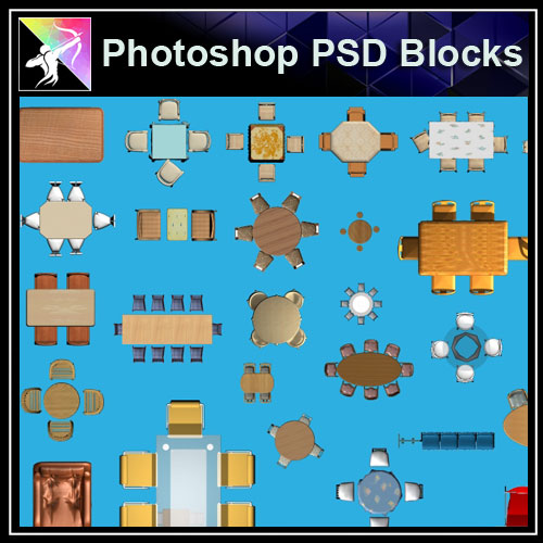 ★Interior Design Plan Photoshop PSD Blocks V.16 - Architecture Autocad Blocks,CAD Details,CAD Drawings,3D Models,PSD,Vector,Sketchup Download