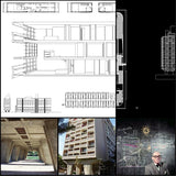 【Famous Architecture Project】Unité d'Habitation-Le Corbusier-CAD Drawings - Architecture Autocad Blocks,CAD Details,CAD Drawings,3D Models,PSD,Vector,Sketchup Download