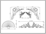Ornamental Parts of Architecture -☆Architectural Decorative CAD Blocks☆ V.4 - Architecture Autocad Blocks,CAD Details,CAD Drawings,3D Models,PSD,Vector,Sketchup Download