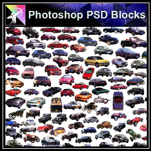 【Photoshop PSD Blocks】Car,Transportation PSD Blocks - Architecture Autocad Blocks,CAD Details,CAD Drawings,3D Models,PSD,Vector,Sketchup Download