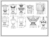 Ornamental Parts of Architecture -☆Architectural Decorative CAD Blocks☆ V.5 - Architecture Autocad Blocks,CAD Details,CAD Drawings,3D Models,PSD,Vector,Sketchup Download