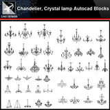 ★【 Chandelier, Crystal lamp Autocad Blocks】-All kinds of Autocad Blocks Collection - Architecture Autocad Blocks,CAD Details,CAD Drawings,3D Models,PSD,Vector,Sketchup Download