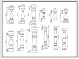 Ornamental Parts of Architecture -☆Architectural Decorative CAD Blocks☆ V.9 - Architecture Autocad Blocks,CAD Details,CAD Drawings,3D Models,PSD,Vector,Sketchup Download