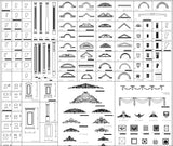 Ornamental Parts of Architecture -☆Architectural Decorative CAD Blocks☆ V.17 - Architecture Autocad Blocks,CAD Details,CAD Drawings,3D Models,PSD,Vector,Sketchup Download