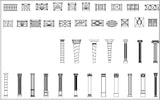 Ornamental Parts of Architecture -☆Architectural Decorative CAD Blocks☆ V.24 - Architecture Autocad Blocks,CAD Details,CAD Drawings,3D Models,PSD,Vector,Sketchup Download
