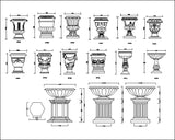 Ornamental Parts of Architecture -☆Architectural Decorative CAD Blocks☆ V.26 - Architecture Autocad Blocks,CAD Details,CAD Drawings,3D Models,PSD,Vector,Sketchup Download