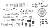 Ornamental Parts of Architecture -☆Architectural Decorative CAD Blocks☆ V.22 - Architecture Autocad Blocks,CAD Details,CAD Drawings,3D Models,PSD,Vector,Sketchup Download