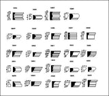 Ornamental Parts of Architecture -☆Architectural Decorative CAD Blocks☆ V.26 - Architecture Autocad Blocks,CAD Details,CAD Drawings,3D Models,PSD,Vector,Sketchup Download