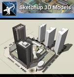 ★Sketchup 3D Models-Business Building Sketchup Models 20 - Architecture Autocad Blocks,CAD Details,CAD Drawings,3D Models,PSD,Vector,Sketchup Download