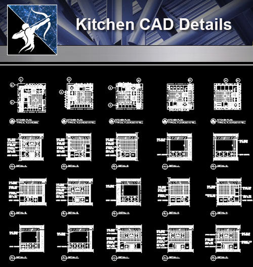 【Kitchen Details】Detail drawing of kitchen design drawing - Architecture Autocad Blocks,CAD Details,CAD Drawings,3D Models,PSD,Vector,Sketchup Download