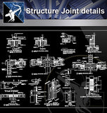【Architecture Details】Structure Joint details - Architecture Autocad Blocks,CAD Details,CAD Drawings,3D Models,PSD,Vector,Sketchup Download