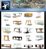 ★AutoCAD 3D Models-Tables Autocad 3D Models - Architecture Autocad Blocks,CAD Details,CAD Drawings,3D Models,PSD,Vector,Sketchup Download