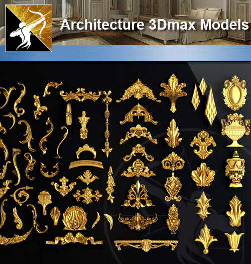 ★Download 3D Max Decoration Models V.1 - Architecture Autocad Blocks,CAD Details,CAD Drawings,3D Models,PSD,Vector,Sketchup Download