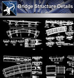 【Bridge Details】Bridge Structure Details - Architecture Autocad Blocks,CAD Details,CAD Drawings,3D Models,PSD,Vector,Sketchup Download