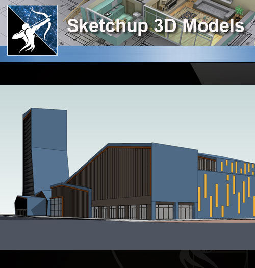 ★★Sketchup 3D Models--Architecture Concept Sketchup Models 16 - Architecture Autocad Blocks,CAD Details,CAD Drawings,3D Models,PSD,Vector,Sketchup Download