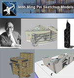★Famous Architecture -Ieoh Ming Pei Sketchup 3D Models - Architecture Autocad Blocks,CAD Details,CAD Drawings,3D Models,PSD,Vector,Sketchup Download