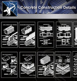 【Concrete Details】Different types of masonry work design drawing - Architecture Autocad Blocks,CAD Details,CAD Drawings,3D Models,PSD,Vector,Sketchup Download