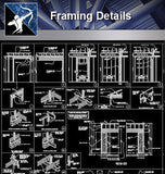 【Curtain Wall Details】Framing Details - Architecture Autocad Blocks,CAD Details,CAD Drawings,3D Models,PSD,Vector,Sketchup Download