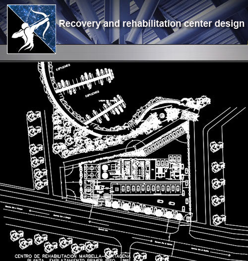 【Architecture Details】Recovery and rehabilitation center design drawing - Architecture Autocad Blocks,CAD Details,CAD Drawings,3D Models,PSD,Vector,Sketchup Download