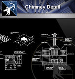 【Architecture Details】Chimney Detail - Architecture Autocad Blocks,CAD Details,CAD Drawings,3D Models,PSD,Vector,Sketchup Download