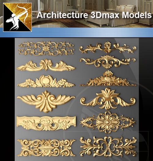★Download 3D Max Decoration Models V.2 - Architecture Autocad Blocks,CAD Details,CAD Drawings,3D Models,PSD,Vector,Sketchup Download