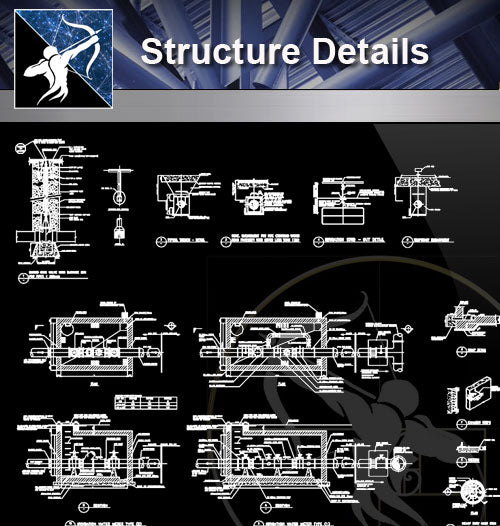 【Architecture Details】Structure Details - Architecture Autocad Blocks,CAD Details,CAD Drawings,3D Models,PSD,Vector,Sketchup Download