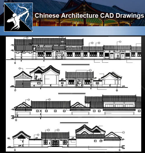 ★Chinese Architecture CAD Drawings-Chinese Architecture Section - Architecture Autocad Blocks,CAD Details,CAD Drawings,3D Models,PSD,Vector,Sketchup Download