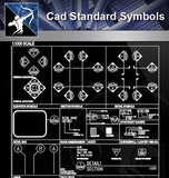 【Free Symbols CAD Blocks】Cad Standard Symbols - Architecture Autocad Blocks,CAD Details,CAD Drawings,3D Models,PSD,Vector,Sketchup Download