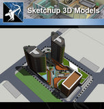 ★Sketchup 3D Models-Business Building Sketchup Models 10 - Architecture Autocad Blocks,CAD Details,CAD Drawings,3D Models,PSD,Vector,Sketchup Download